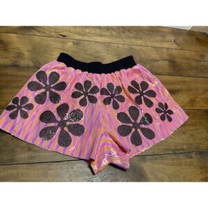 Queen of Sparkles Lava Lamp Sequin Shorts Size Small NWT